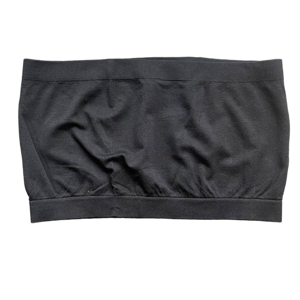 NWT Colorful Black Tube Top ‎ Seamless Bralette